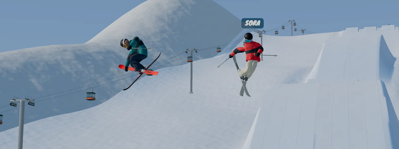 Two Cork7 riders appear together in an APEX 1v1 replay highlight.
